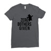 zero bothers given Ladies Fitted T-Shirt