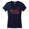 my best round is the 19th hole funny golf drinking Women's V-Neck T-Shirt