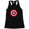 deadpool was here (captain america) Racerback Tank