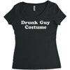 drunk guy costume Women's Triblend Scoop T-shirt
