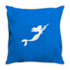 mermaid mom pocket Throw Pillow