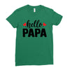 Hello Papa Ladies Fitted T-Shirt