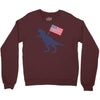 Patriotic T-Rex Crewneck Sweatshirt
