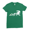 alien evolution   mens funny Ladies Fitted T-Shirt