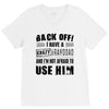 Back Off Crazy Granddad Afraid To Use Him V-Neck Tee