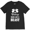 This Beauty Runs Like a Beast V-Neck Tee
