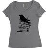 nevermore Women's Triblend Scoop T-shirt