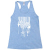 banksy street art zebra bar code Racerback Tank