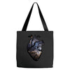 galaxy heart Tote Bags