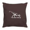 t rex hates push ups Throw Pillow