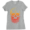 skull gradient Ladies Fitted T-Shirt