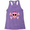 fummy pink skull long sleeve Racerback Tank