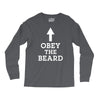 obey the beard funny Long Sleeve Shirts