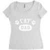 cat dad Women's Triblend Scoop T-shirt