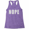 nope (2) Racerback Tank
