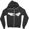 sharpened Zipper Hoodie