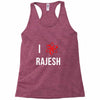 i heart rajesh Racerback Tank