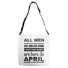 all men are created equal april Adjustable Strap Totes