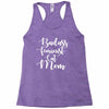 badass feminist cat mom Racerback Tank