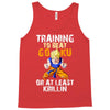Training To Beat Goku Tank Top