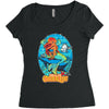 the little cthulhu Women's Triblend Scoop T-shirt