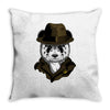 panda rorschach Throw Pillow