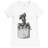 pocket koala bears Ladies Fitted T-Shirt