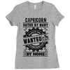 Capricorn Hated By Many Wanted By Plenty Ladies Fitted T-Shirt