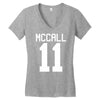 mccall 11 t shirt tee tshirt teenwolf Women's V-Neck T-Shirt