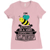 I Am Bee Actually In A Very Commited Relationship Ladies Fitted T-Shirt