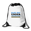 Baby Boy Under Construction Drawstring Bags