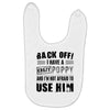 back off i have a crazy poppy and i'm not afraid to user him Baby Bibs