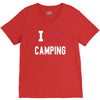 i love camping! V-Neck Tee