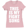 this is my fight song Ladies Fitted T-Shirt