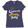 queens are born in july Ladies Fitted T-Shirt