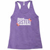 blessed sister with flower white color Racerback Tank