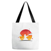 Samurai Sunset Tote Bags