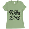 bike parts full suspension airfix model parts mens printed cotton Ladies Fitted T-Shirt