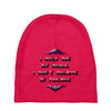 i only see my goals Baby Beanies