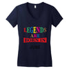 legends are born june Women's V-Neck T-Shirt