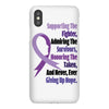 supporting the fighter, admiring the survivors, honoring the taken iPhoneX Case