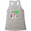 heapy new year funny santa claus christmas Racerback Tank