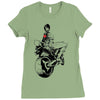 biker girl Ladies Fitted T-Shirt
