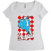 funny vespa chequer board, ideal gift or birthday present Women's Triblend Scoop T-shirt