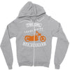 riding with husband Zipper Hoodie