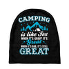 Camping Is Like Sex Baby Beanies