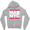 mad nyc new york city run fashion baseball jersey Zipper Hoodie