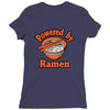 powered by ramen Ladies Fitted T-Shirt