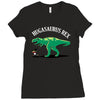 hugasaurus rex Ladies Fitted T-Shirt