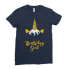 birthday unicorn girl Ladies Fitted T-Shirt